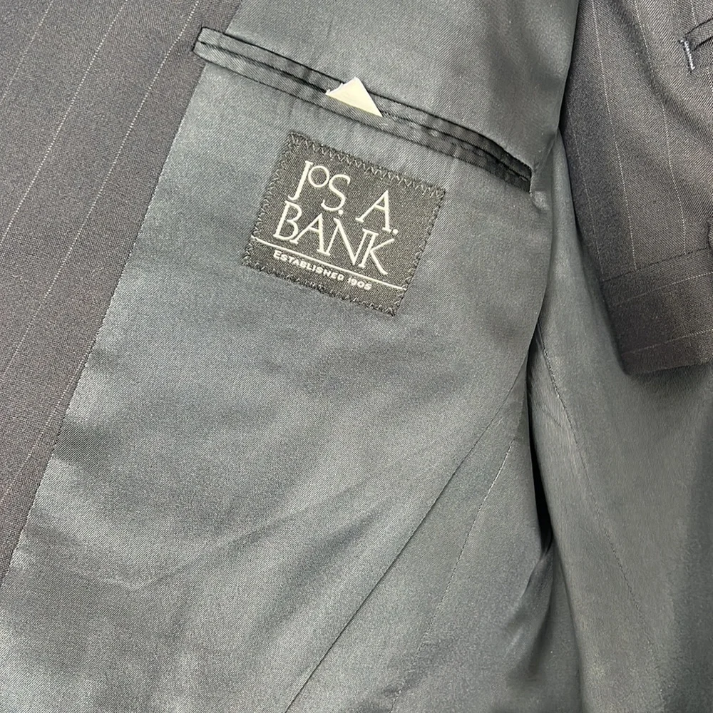 Jos. A. Bank Navy Blue Pin Stripe Suit - Picture 3 of 7